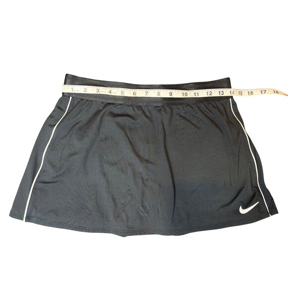 NIKE Dri-Fit Womens Athletic Tennis Skort With Built-In Compression Shorts M Bla - Picture 9 of 9